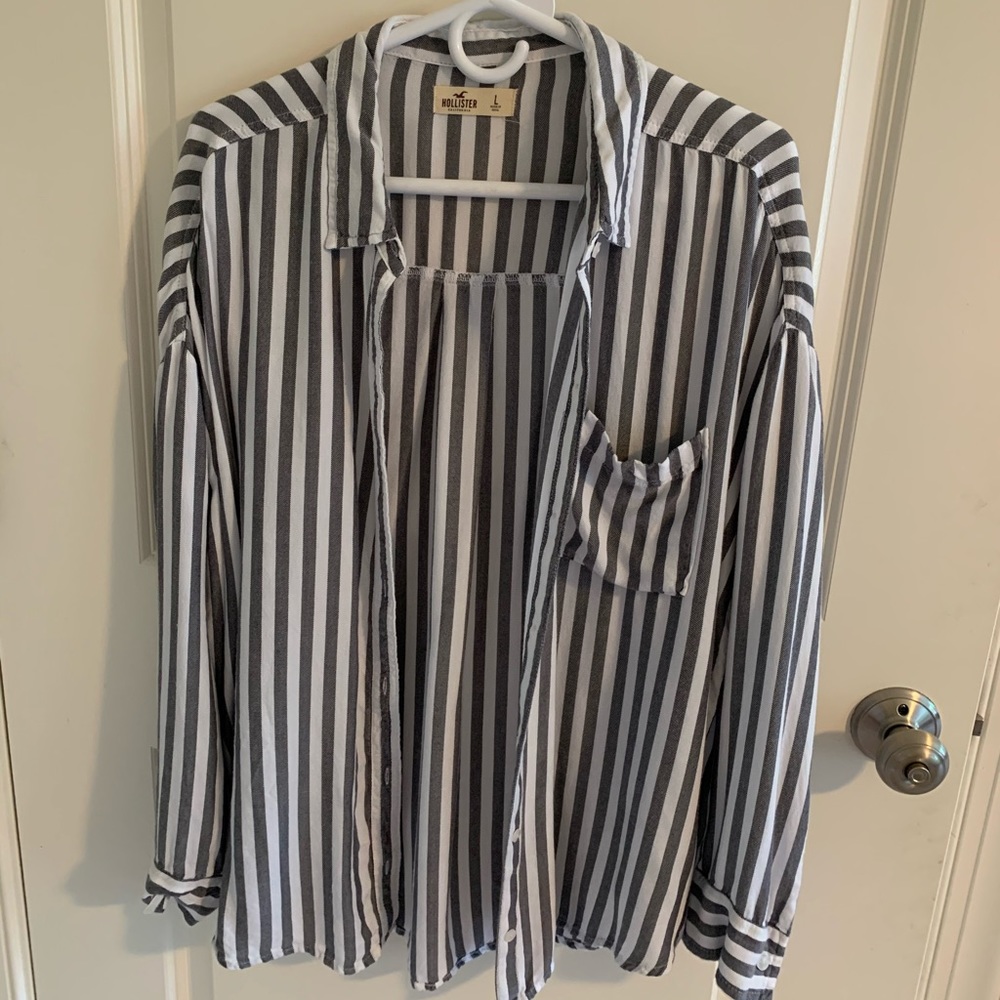 Hollister button up, striped shirt! Super soft!